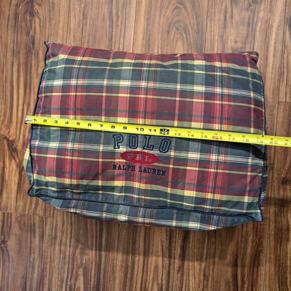 Ralph Lauren Polo LRL Garrison Tartan Plaid Large 18" Throw Accent Pillow - Picture 5 of 7